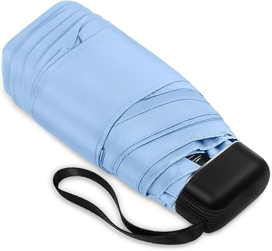 LEAGERA Mini Umbrella - Compact, Waterproof Travel Umbrella for Light Rain, Suitable for Women's Purse and Pocket