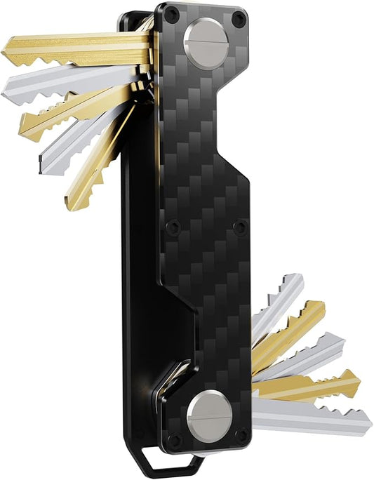 Key Organizer Compact Key Holder Metal Key Chain Minimalist key case key holder for keychain Secures 1-5 Keys