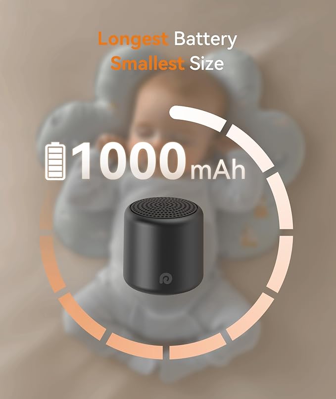 Dreamegg Travel Sound Machine - Portable Sound Machine for Baby Adults, Travel Sound Machine for Sleep, 16 Nature Sound, Timer, White Noise Machine for Sleeping Gift, Black