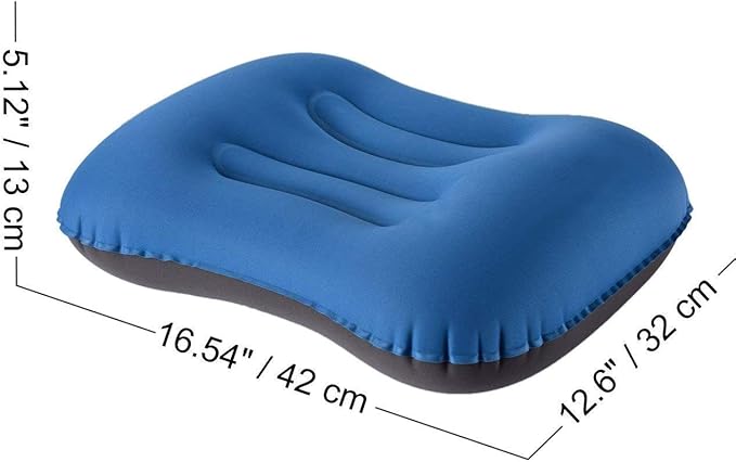 SUNYAO Ultralight Inflatable Camping Pillows - Compressible, Compact, Inflatable, Comfortable, Ergonomic Pillow for Neck & Lumbar Support While Camping,Backpacking,Hiking