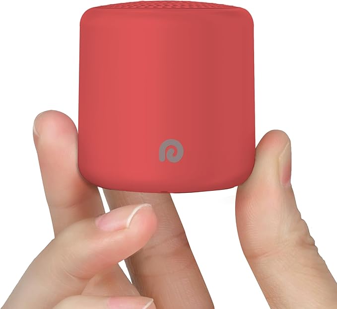 Dreamegg Travel White Noise Machine - Portable for Baby Adults, 16 Nature Sounds, Timer, Sleeping Gift, Red