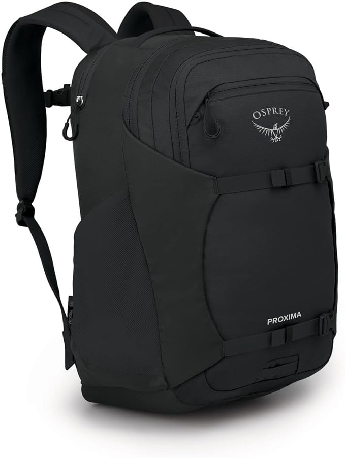 Osprey Proxima Laptop Backpack – Organized Everyday Pack with Dedicated Tech Storage, Water Bottle Pockets, and Comfortable Carry – Perfect for School, Commuting, and Travel, Black
