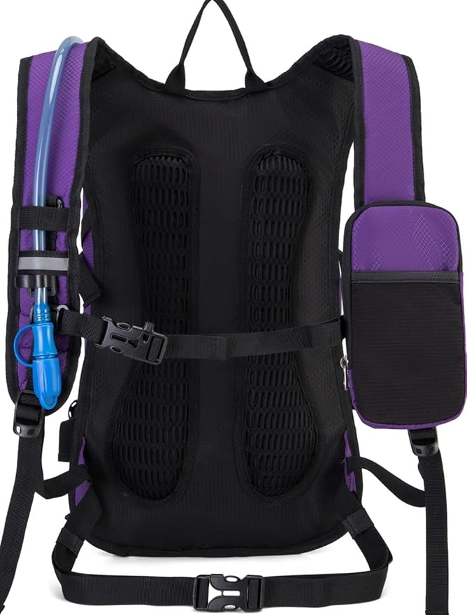 Hydration Backpack Pack with 2L Water Bladder 18L Hiking Backpack Women Men Lightweight Hydropack Insulated Daypack for Biking, Running, Festival