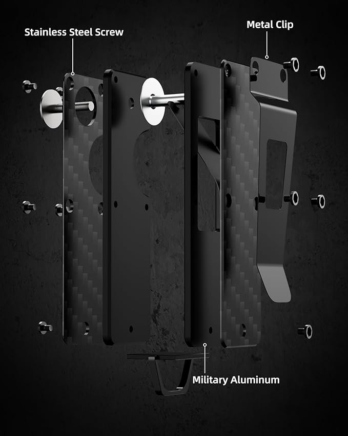 Key Organizer Compact Key Holder Metal Key Chain Minimalist key case key holder for keychain Secures 1-5 Keys