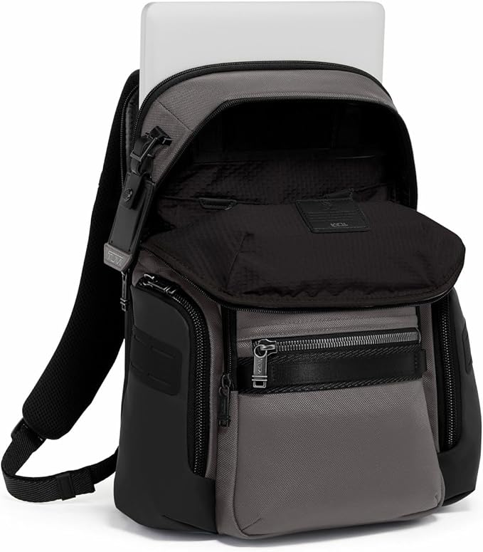 TUMI - Alpha Bravo Navigation Backpack - Everyday Travel Backpack - Fits Up to 15" Laptop - 16.0" X 14.0" X 7.3" - Charcoal