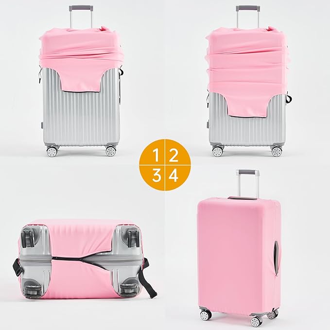 Travelkin Luggage Covers For Suitcase Tsa Approved,Suitcase Cover Protector Fit 18-32 Inch Luggage