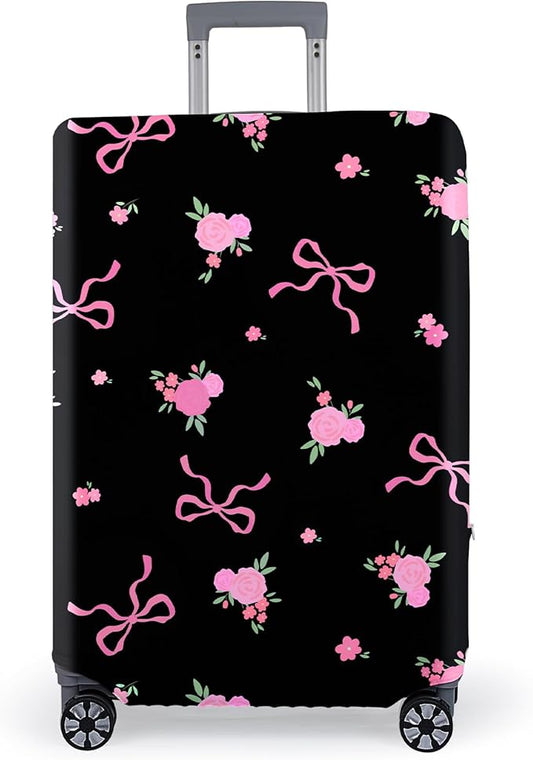 Pink Dino Suitcase Luggage Cover, Thick Suitcase Cover for Carry on Luggage Protector Fits 18-30 Inch Case