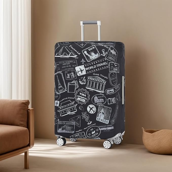 TRAVELKIN more than travel Luggage Covers For Suitcase Tsa Approved,Suitcase Cover Protector Fit 18-32 Inch Luggage