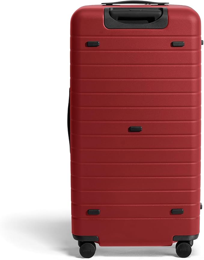 Away Large Trunk Luggage, 31 Inch Hardside Suitcase with Spinner Wheels, Lightweight & Durable, TSA Lock, Ideal for Long Trips, Tango Red