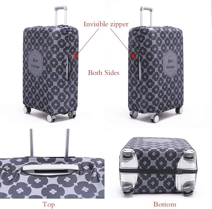TRAVELKIN more than travel Luggage Covers For Suitcase Tsa Approved,Suitcase Cover Protector Fit 18-32 Inch Luggage