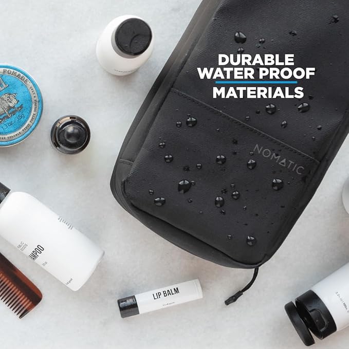 NOMATIC Toiletry Bag for Trips - Great for Travel Size Toiletries - Travel Essentials Wash Bag - Travel Makeup Bag