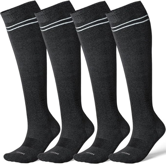 LEVSOX Compression Socks for Pregnant Women 20-30 mmHg Knee High Cute Funny Mens Supports Socks for Nurses, Medical, Travel