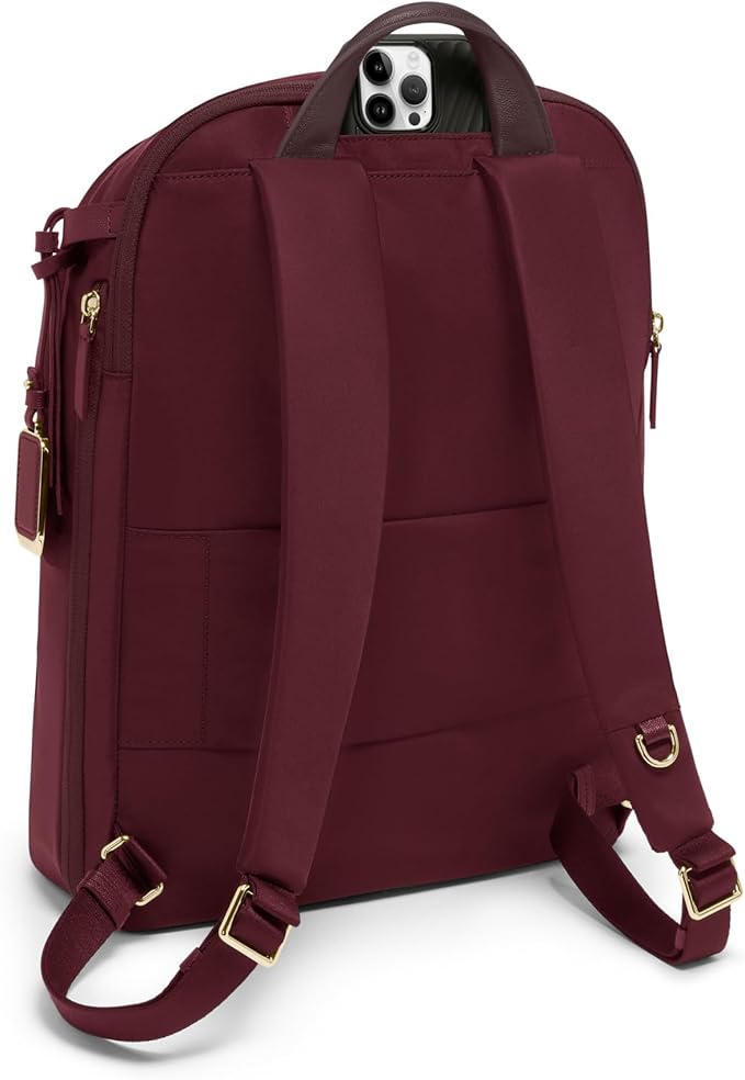 TUMI - Voyageur Montana Backpack - Stylish Travel Backpack for Women - For Business, Work - Fits up to 16" Laptops - Wine