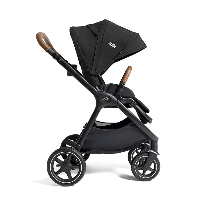 Joie, Kava 3-in-1 Stroller - Versatile, All-Wheel Suspension, Reversible Seat, Travel System Compatible and Detachable Crossbody Bag (Shale)