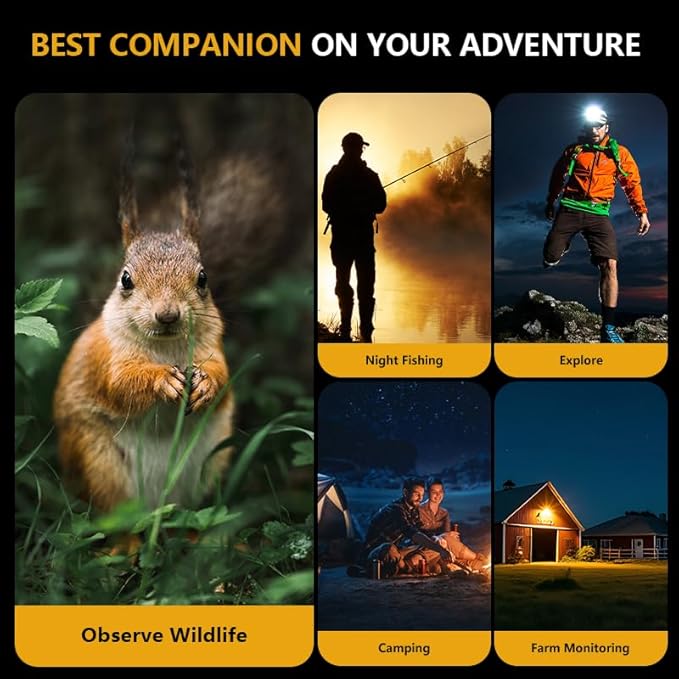 Night Vision Binoculars for Adults, 4K HD Night Vision Goggles with Video Recording, for Men, Boys, Father's Day, Christmas for Outdoor Night Adventure, Wildlife Watching