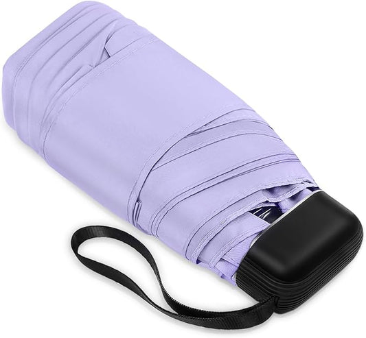 LEAGERA Mini Umbrella - Compact, Waterproof Travel Umbrella for Light Rain, Suitable for Women's Purse and Pocket