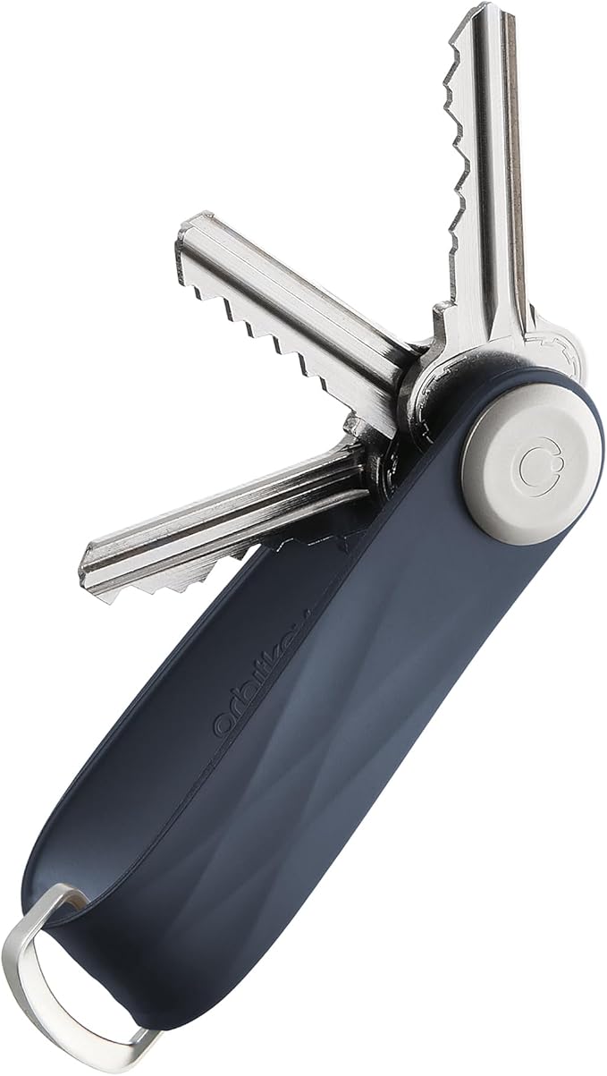 Orbitkey New Active Key Organizer Lite w/updated D-Ring | Weather Resistant, Stainless Steel Locking Mechanism