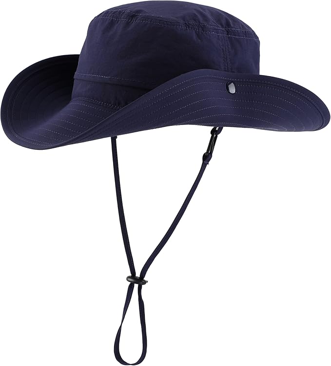Connectyle Sun Hat for Men Women Outdoor UV Protection Safari Hat for Fishing Hiking Gardening Breathable Cowboy Hat UPF50