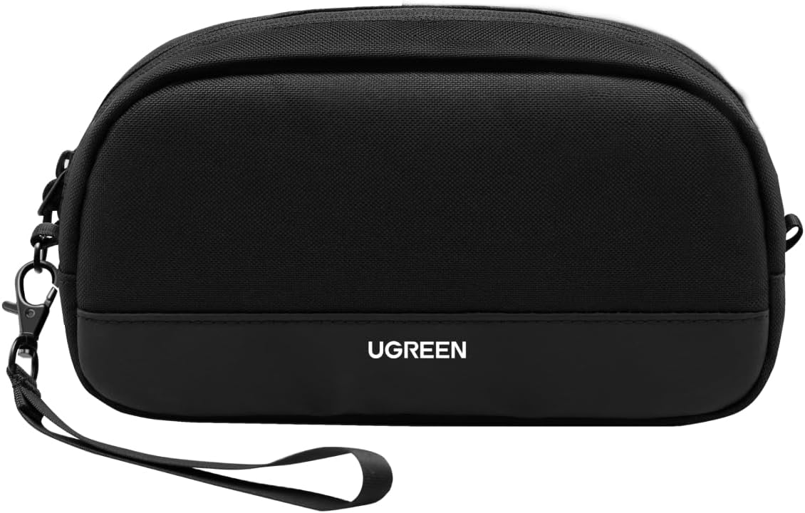 UGREEN Electronics Organizer Travel Case Bag Multifunctional Organizer Carrying Case for Cables, Cord, SD Card, Earbuds, Charger, USB Adapter, Electronic Accessories Small Size