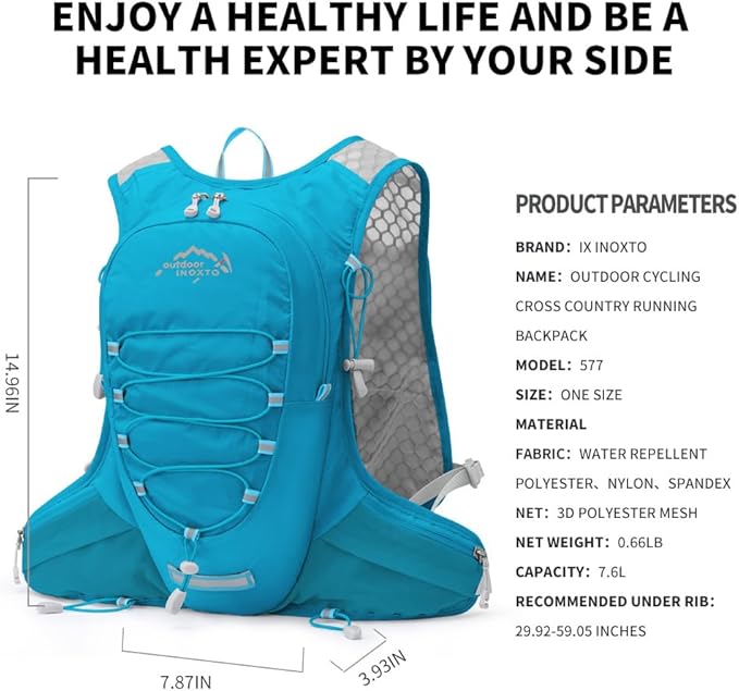 Running Hydration Vest for Men Women Water Backpack for Running 3L Running Hydration Pack for Trail Running Marathon Race Hiking