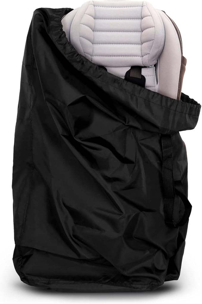 LIHAO Stroller Travel Bag, Gate Check Bag for Car Seat, Waterproof Travel Carry Bag, 600D Oxford, Black
