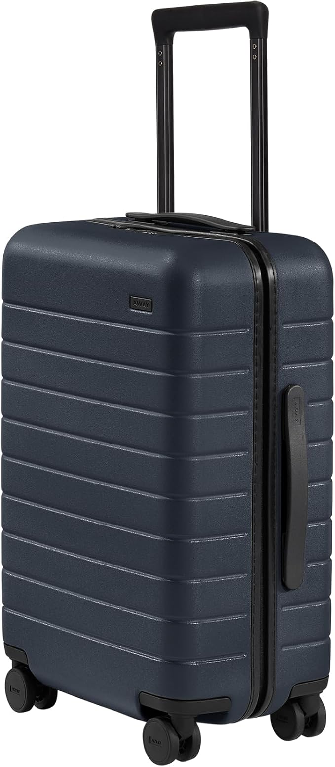Away Carry-On Luggage, Lightweight Hardside Suitcase with Spinner Wheels, 22 Inch Airline Approved, TSA Lock, Navy Blue