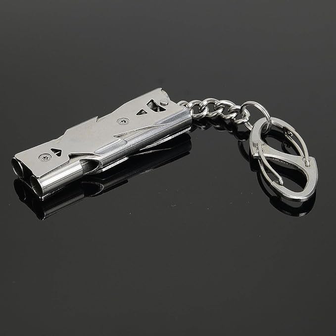 Whistle Emergency Whistles Keychain Rape Whistle Stainless Steel High Decibel Whistles … …