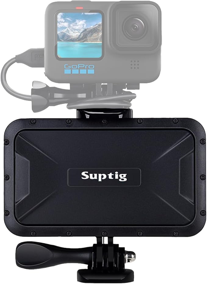 Suptig Portable Charger, 7800mAh Battery Pack Power Bank, Compatible for Gopro Hero 13 Hero 12 11 10 9 8 7 6 5 4 3 3+ Hero Session Hero + DJI osmo AKASO Insta 360 Digital Camera Phone (Black)