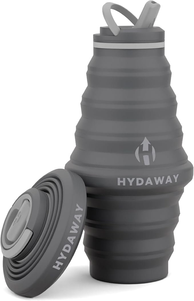 HYDAWAY 25oz Collapsible Water Bottle - BPA-Free, Leakproof, Lightweight, and Space-Saving - Perfect for Hiking, Travel, and All-Day Hydration