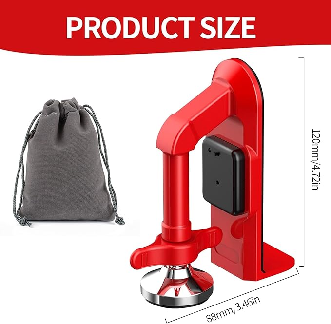 Portable Alarm Door Stopper, Portable Lock for Travel Anti Theft Door Blocker, Easy Install No Drill Safety Door Stopper Security, Hotel Room Apartment and Home Safety for Women, Children