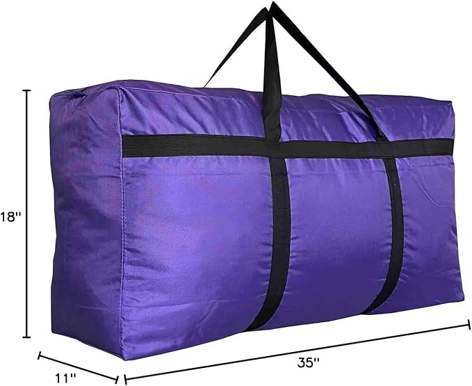 Extra Large Storage Duffle Bag with Zippers and Handles, Big Foldable Duffle Bag for Travel