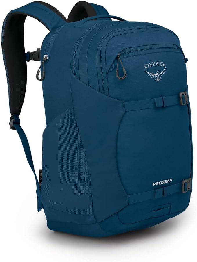 Osprey Proxima Laptop Backpack – Organized Everyday Pack with Dedicated Tech Storage, Water Bottle Pockets, and Comfortable Carry – Perfect for School, Commuting, and Travel, Night Shift Blue