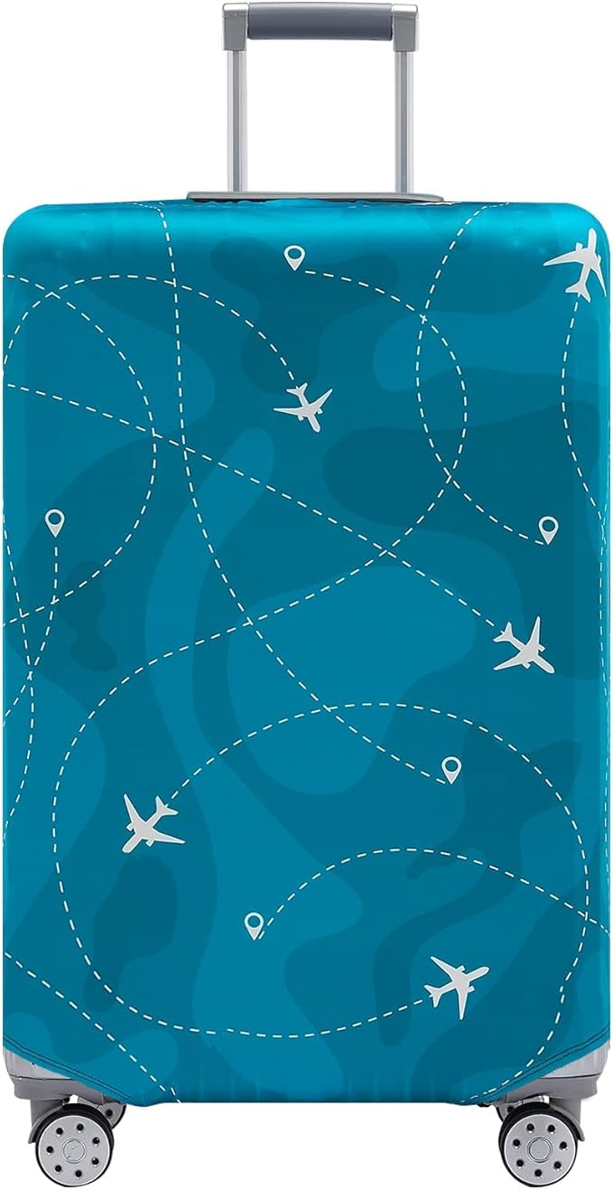 Travelkin Luggage Cover Washable Suitcase Cover Suitcase Protector Anti-scratch Suitcase cover Fits 18-32 Inch Luggage(M for 22-25 Inch Luggage)
