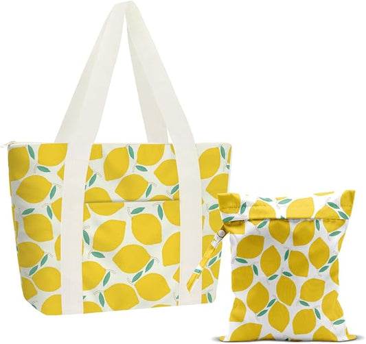 Beach Bags Wet Bag for Swimsuit Tote Bag for Friends Travel Gifts, Aloha Bags Waterproof Vacation Essential