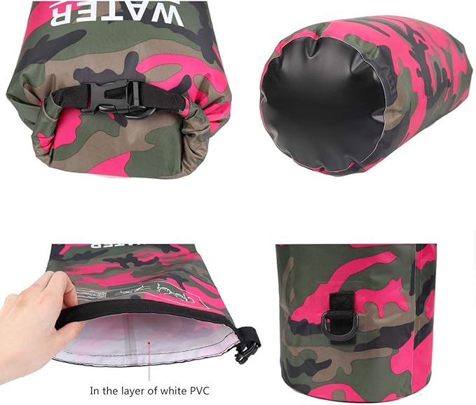 Waterproof Dry Bag 2L/5L/10L/15L/20L/30L, Roll Top Sack Keeps Gear Dry for Kayaking, Rafting, Boating, Swimming, Camping, Hiking, Beach, Fishing with Free Waterproof Phone Case