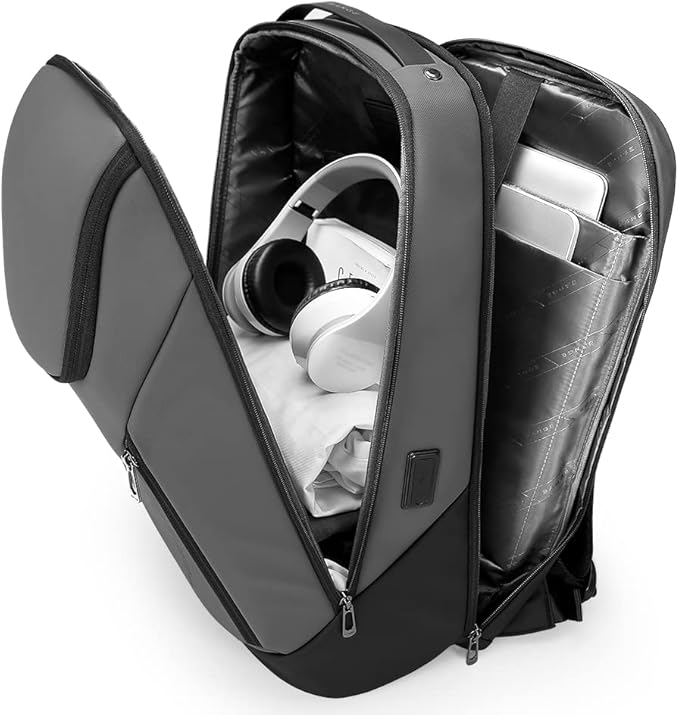 BANGE Business Smart Backpack Waterproof fit 15.6 Inch Laptop Backpack with USB Charging Port,Travel Durable Backpack