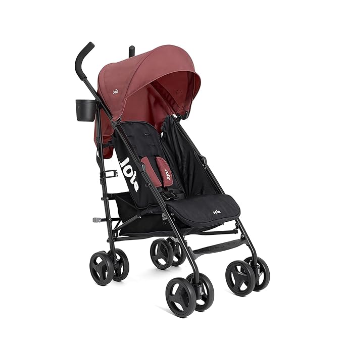 Joie Tansy Umbrella Stroller – Lightweight, Compact Folding with Multi-Position Recline – Travel-Friendly Stroller (Crimson)