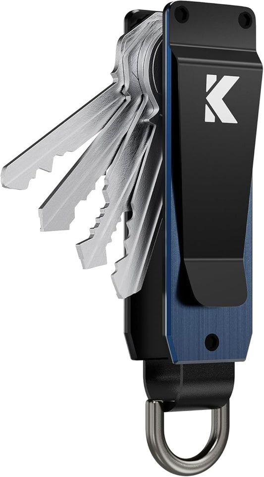 Key Organizer for Men Compact Key Holder Minimalist Key Case Metal Key Chain Key Holder for Keychain Secures 2-5 Keys
