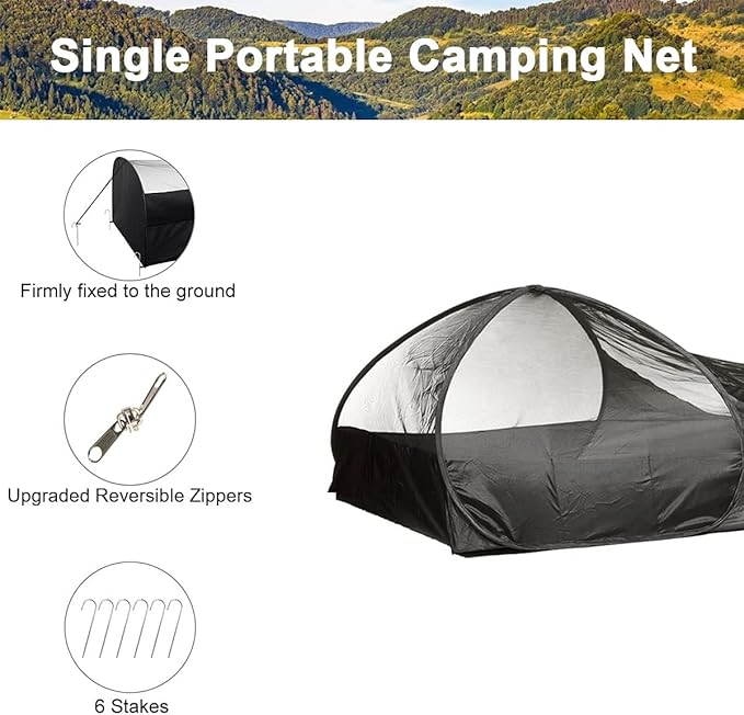 Single Person Pop Up Tent, 1 Person Mosquito Net Tent