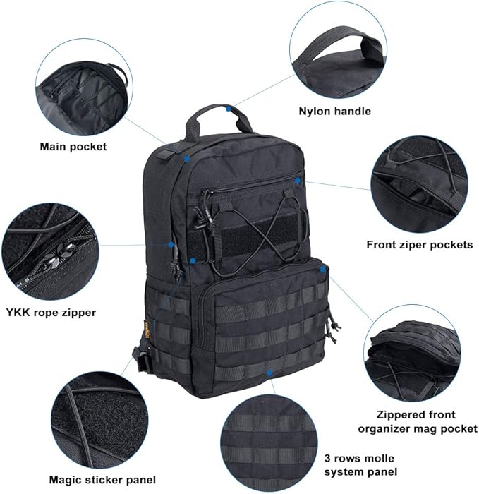 EXCELLENT ELITE SPANKER Outdoor Hydration Backpack Bundle Packs Water Bladder Carrier for 3L Water Bladder
