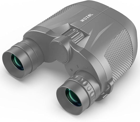 10-30x25 Compact Binoculars for Adults & Kids: Wozel Large Eyepiece Waterproof Binoculars with Easy Focus, Lightweight Binocular for Bird Watching, Outdoor Sports, Hunting, Travel