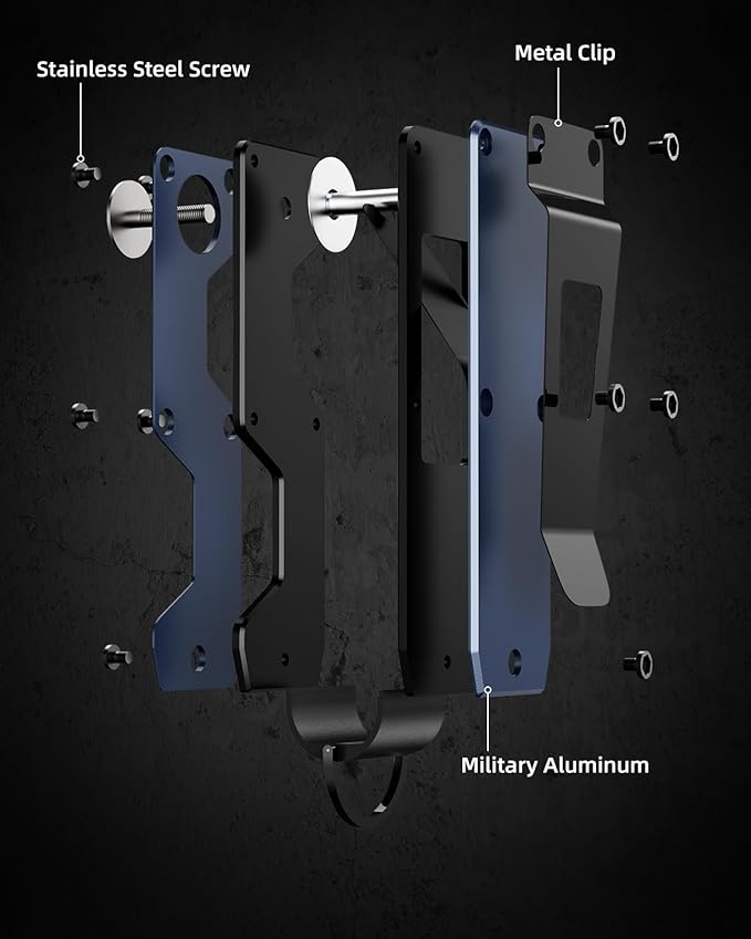 Key Organizer Compact Key Holder Metal Key Chain Minimalist key case key holder for keychain Secures 1-5 Keys