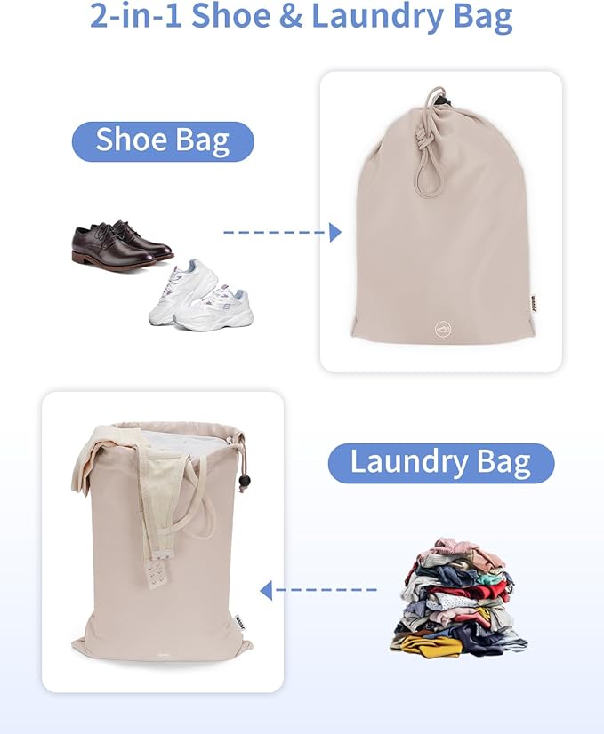 WANDF 7 Set Compression Packing Cubes for Travel, Shirt Folder for Wrinkle-Free, Suitcase Organizer Bags Set for Carry-On Checked Luggage Duffle Bag Women Men(Khaki)
