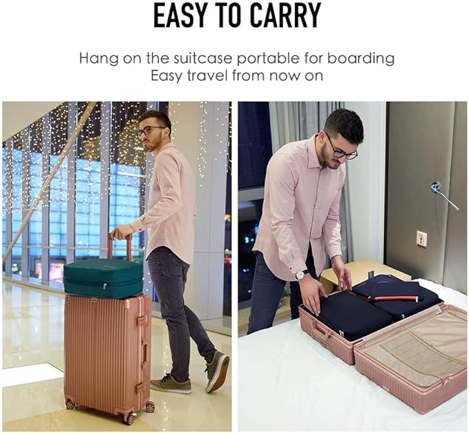 Bee Nesting Waterproof Compression Packing Cubes,Travel Packing organizers for Carry on Luggage,Backpacking, Suitcases