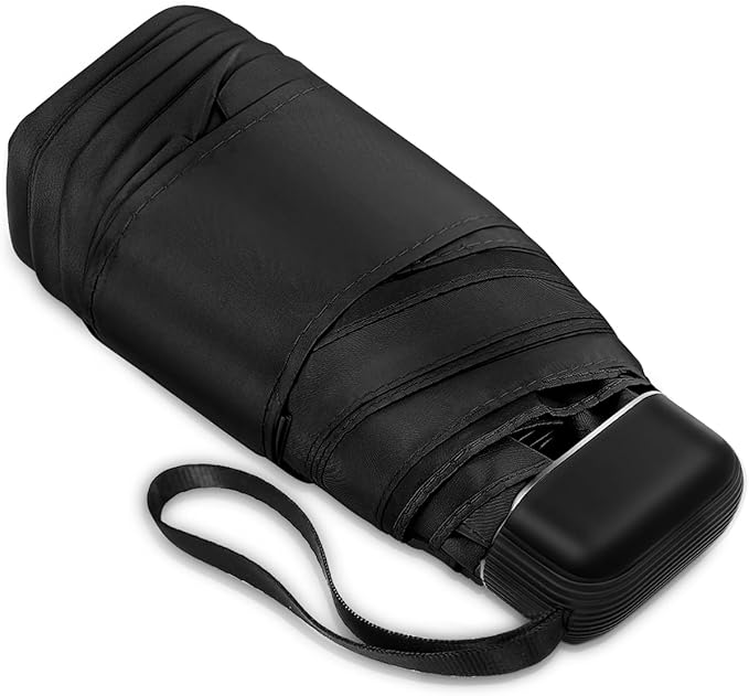 LEAGERA Mini Umbrella - Compact, Waterproof Travel Umbrella for Light Rain, Suitable for Women's Purse and Pocket