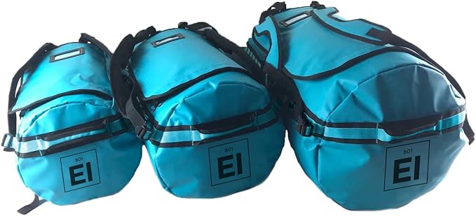 Element Equipment Trailhead Duffel Bag Shoulder Straps Waterproof Teal Large