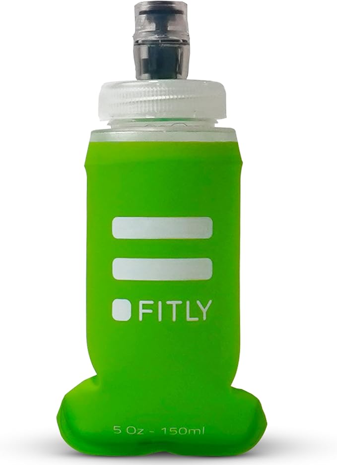 Soft Flask - Shrink As You Drink Soft Water Bottle for Hydration Pack - Folding Water Bottle Ideal for Running, Hiking, Cycling, Climbing & Rigorous Activity