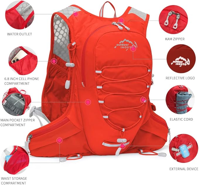 Running Hydration Vest for Men Women Water Backpack for Running 3L Running Hydration Pack for Trail Running Marathon Race Hiking