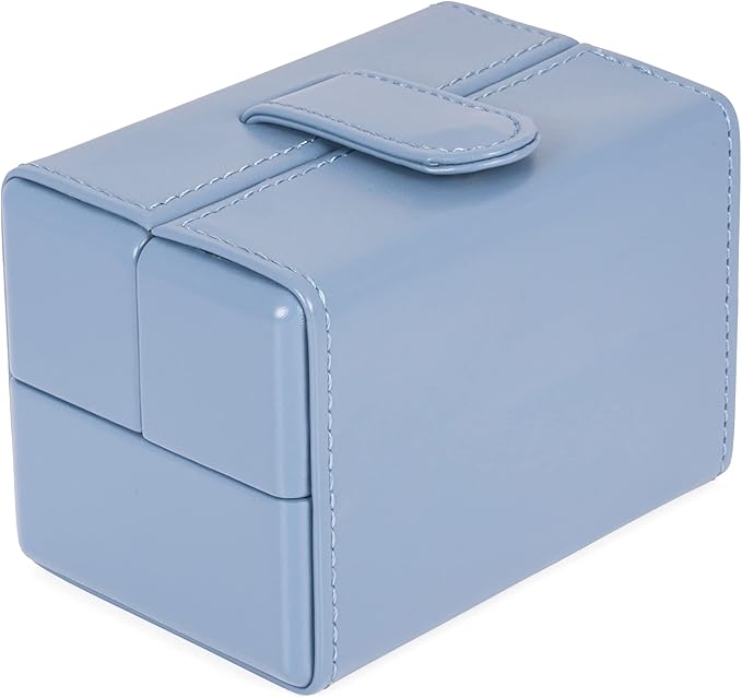 Single Travel Watch Case - Vintage Inspired - Exterior, Soft Microfiber Lining, Fits Up to 42mm Watches - Vegan Leather - Reliable Storage for Home or Travel