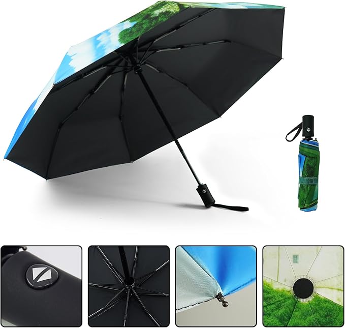 SY COMPACT Travel Umbrella Windproof Automatic Umbrellas Small Compact UV Sun Protection Factory Outlet Umbrella
